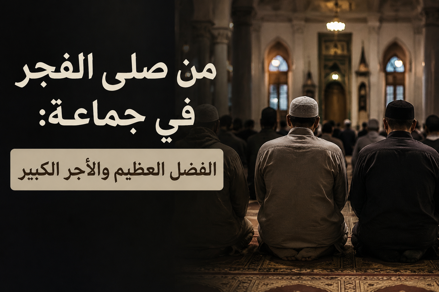 من صلى الفجر في جماعة: الفضل العظيم والأجر الكبير